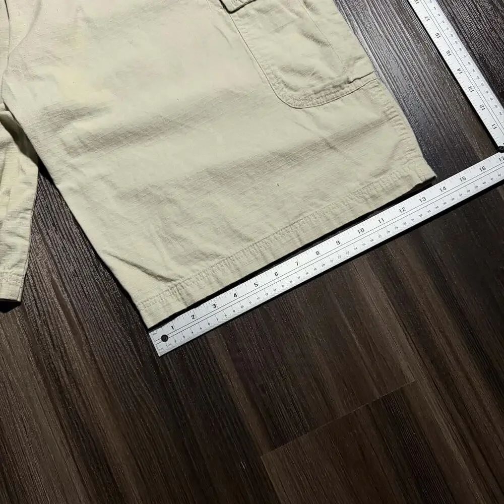 Mecca USA Vintage 100% Cotton Khaki Cargo Shorts Size 38